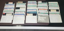 Commodore 64 LOT Of 25 Floppy Disks 5.25 With Games Selling As Is for Blank Disk