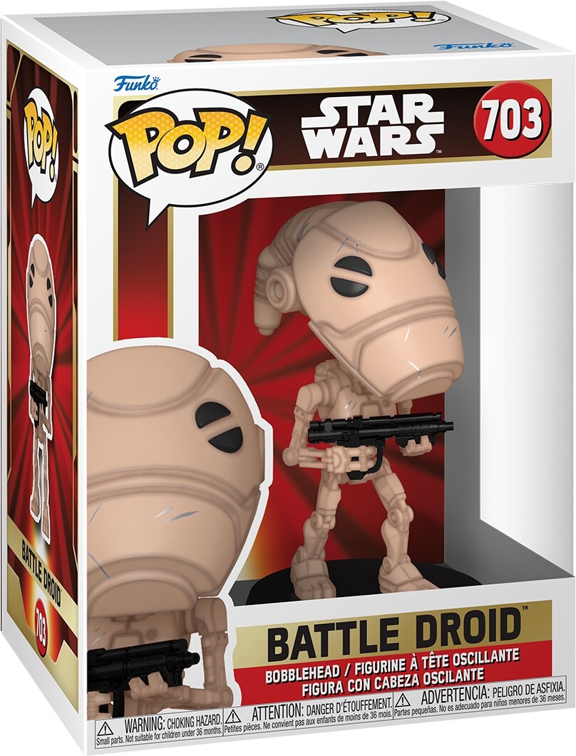 7024787 Merchandising Star Wars: Funko Pop! - Battle Droid (Vinyl Figure 703)