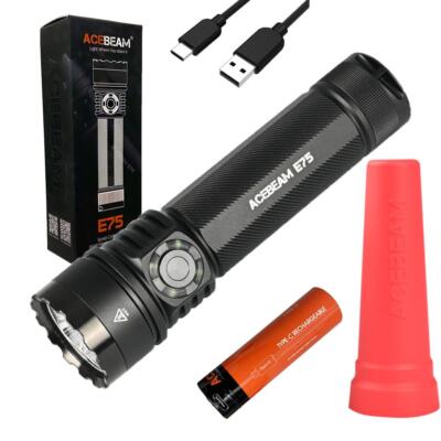 Acebeam E75 Quad-Core High-performance Rechargeable Flashlight High CRI 5000K -3