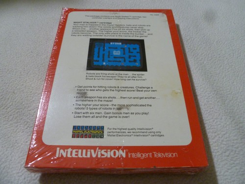 BRANDNEU IN BOX WERKSEITIG VERSIEGELT INTELLIVISION SPIEL NACHT STALKER NEU IM KARTON NFS MATTEL - Bild 2 von 2