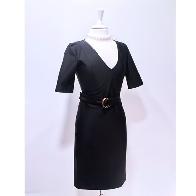 gucci fitted dress Gucci Crystal G Cutout Dress in Black – Runway Catalog