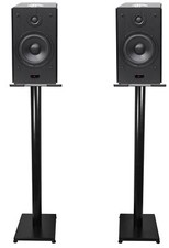  2 Rockville HD5B 5" Powered Bookshelf Speakers Bluetooth Monitors w/37" Stands