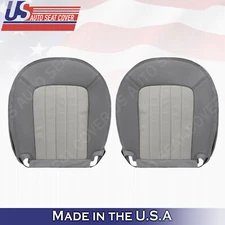 2002-2005 Mercury Mountaineer Driver & Passenger Bottoms Leather Seat Cover GRAY