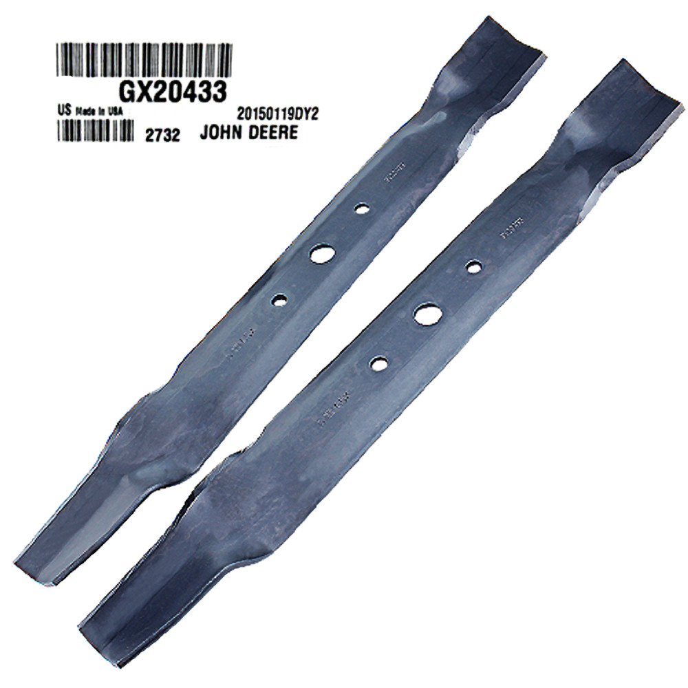 John Deere Original Equipment 2 Mower Blades #GX20433
