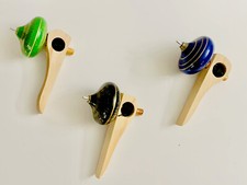 1 Wood Spinning Tops 1 Pirinola/Trompo Trompo/Pirinola De Madera