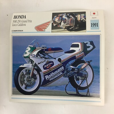 Honda NSR 250 Grand Prix - 1991 Spec Sheet Info Card | eBay