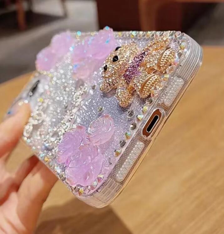 Aazon.co: Bonitec IPhone 16 Pro Bling Case For Woen, 3D Sparkle