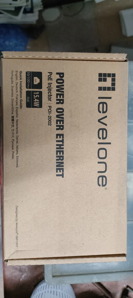 Iniettore PoE Levelone 10/100MBit/s 15.4W Nero [POI-2002 - Immagine 3 di 3