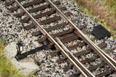 6 Signalweichenanzeiger (3 links und 3 rechts) Spur HO - Auhagen 41618