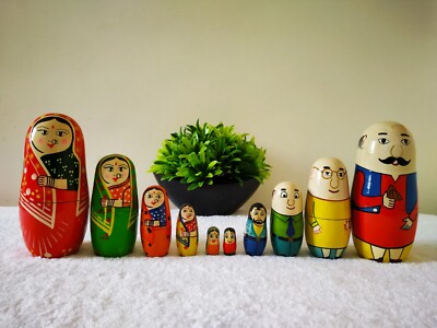 Motu Patlu Wooden Nesting Dolls
