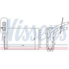 Wärmetauscher Innenraumheizung passend für VW Golf IV Jetta II 234 x 156 40 mm