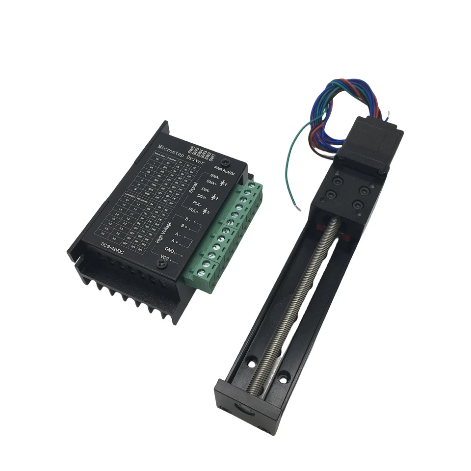 Mini CNC Linear Schiebetisch Führung T6 Bleischraube Stellantrieb Motorantrib - Image 3 of 4