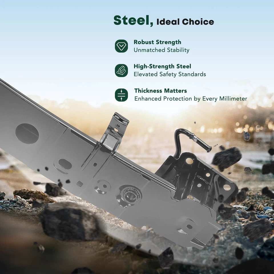 Refuerzo de parachoques trasero con lata de aplastamiento para Mazda 3 2014 2015 2016 2017 2018 acero Foto 4 de 4