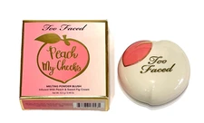 TOO FACED Peach My Cheeks SO PEACHY Melting Powder BLUSH .44 Oz Full Sz NEW wBOX