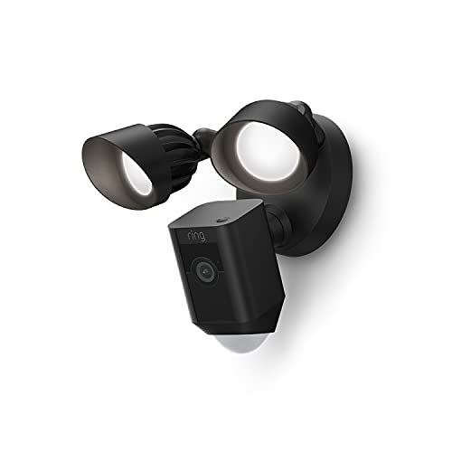 Ring Floodlight Cam Wired Plus with motion-activated 1080p HD video, Black (2021 - Picture 1 of 8