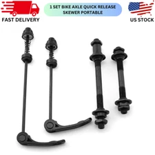 Quick Release Front Rear Bicycle Axle Skewer Set For Mtb Bmx Bike Wheel Hub Pair