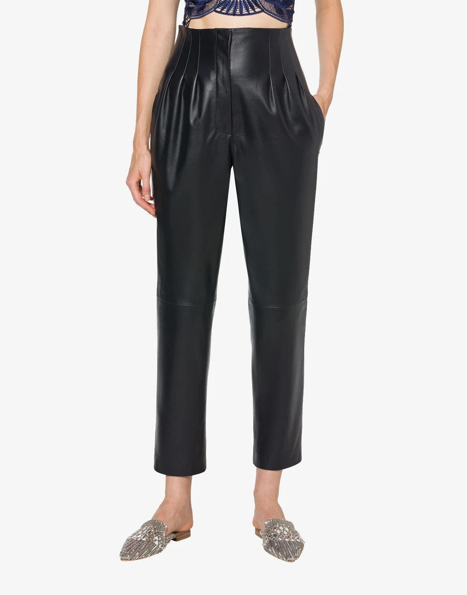 Pantalon évasé Laine et soie noires