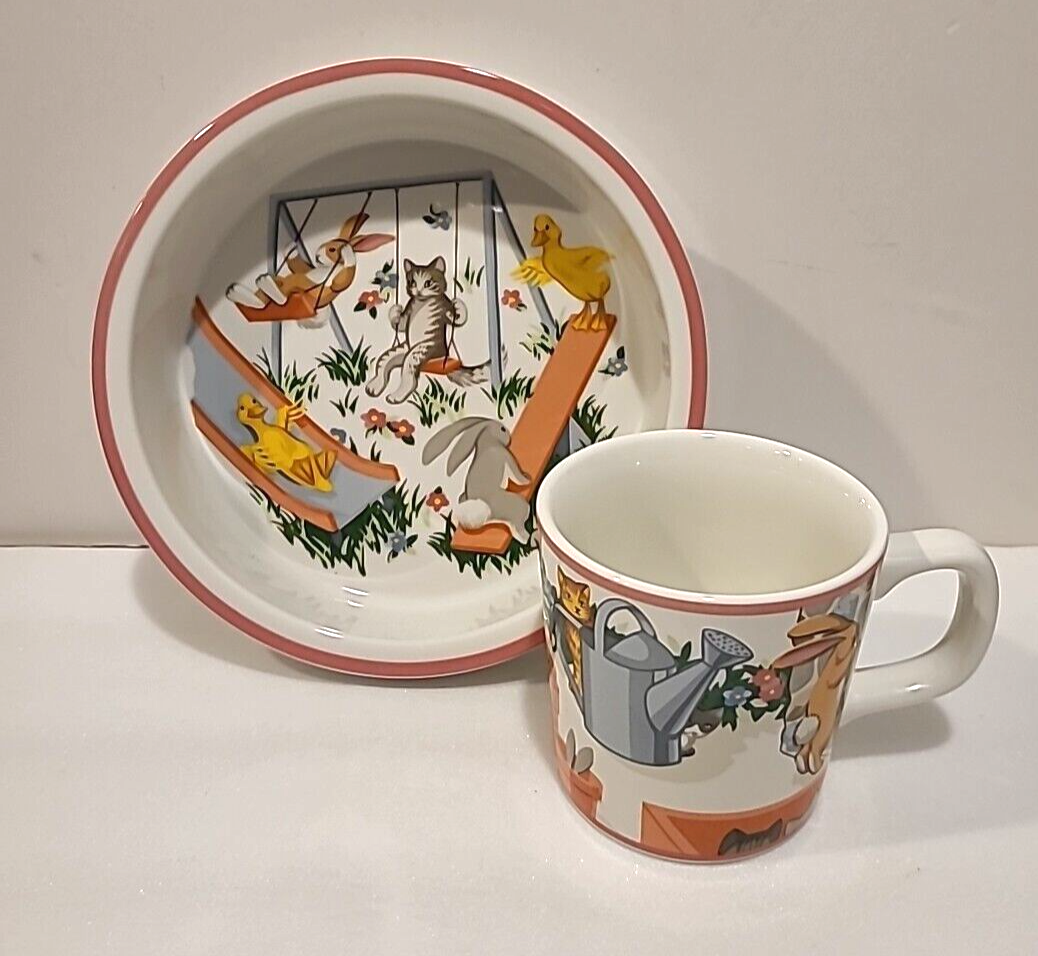 Tiffany & Co 'Tiffany Playground' Children's Dinnerware Bowl & Cup