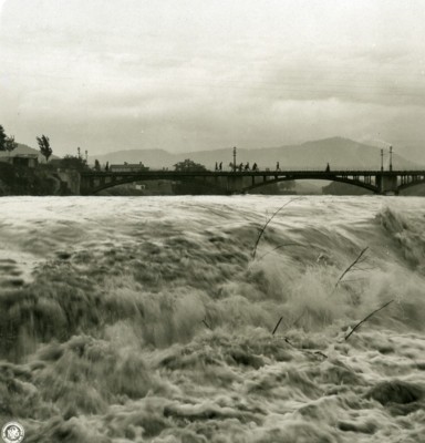 Kaukasus Russland Wladikawkas Terek Wasserfall Stromschnellen altes Foto Stereoview NPG 1906