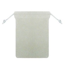 100 SILVER 2x2 Jewelry Pouches Velour Velvet Gift Bags