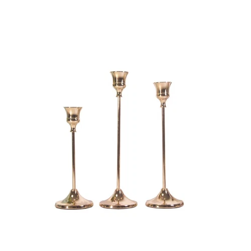 2/3pcs Candlestick Holder Iron Retro Elegant Christmas Decoration Candle Stands - Picture 7 of 11
