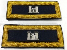 CIVIL WAR US UNION ARMY ENGINEER STAFF 2ND LIEUTENANT TUNIC SHOULDER BOARDS