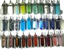 Crystal Hexagon Chakra Pendant Necklace - Healing Crystals and Stones