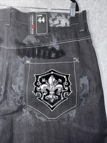 Vintage NEW Raw Blue Jean Shorts Jorts Baggy Long Y2K Grunge JNCO Style Size 44 - Picture 2 of 9