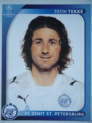 Panini 551 Fatih Tekke Zenit St. Petersburg UEFA CL 2008/09