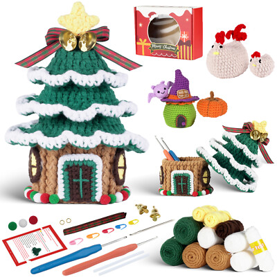 Crochet Kit for Beginners DIY Crochet Kit with Step-by-Step Tutoria Video US