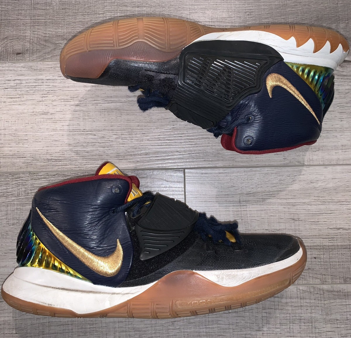 kyrie 6 blue and gold