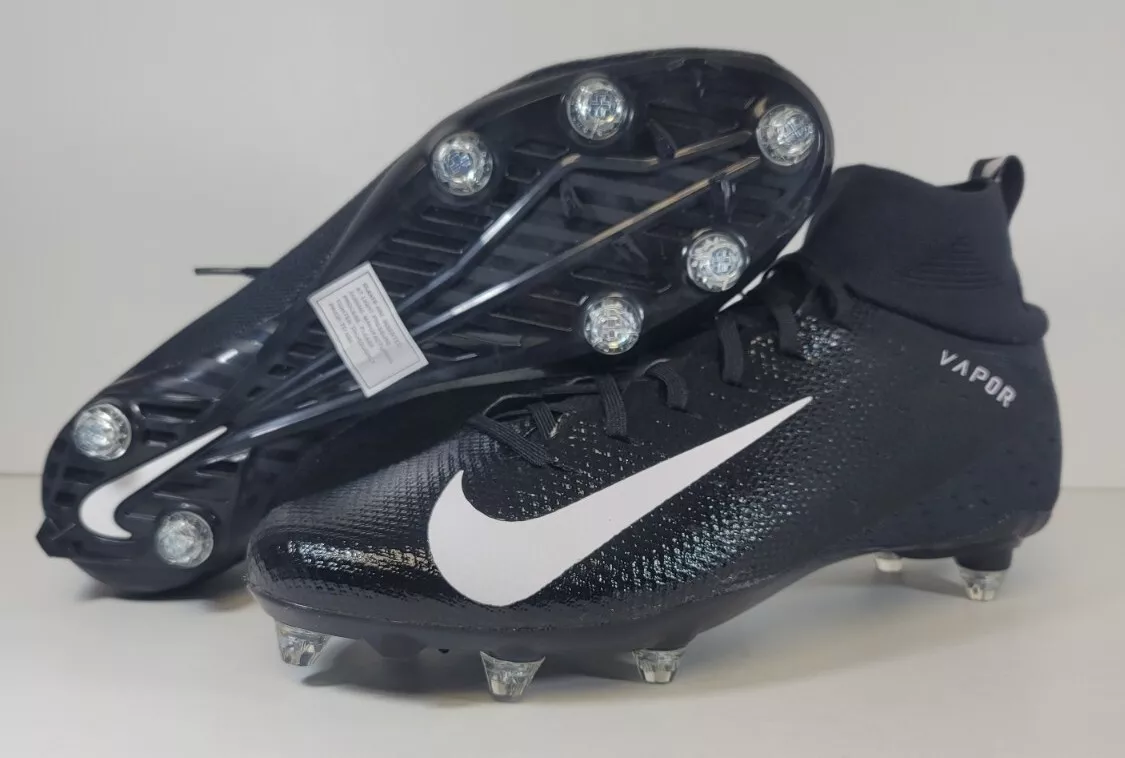 Nike Vapor Untouchable Pro 3D Football Cleats Black White AO3022