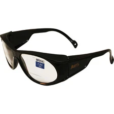 AVIS BLACKHAWK BIFOCAL SAFETY GLASSES 1.5 BLACK FRAME CLEAR LENS Z87.1