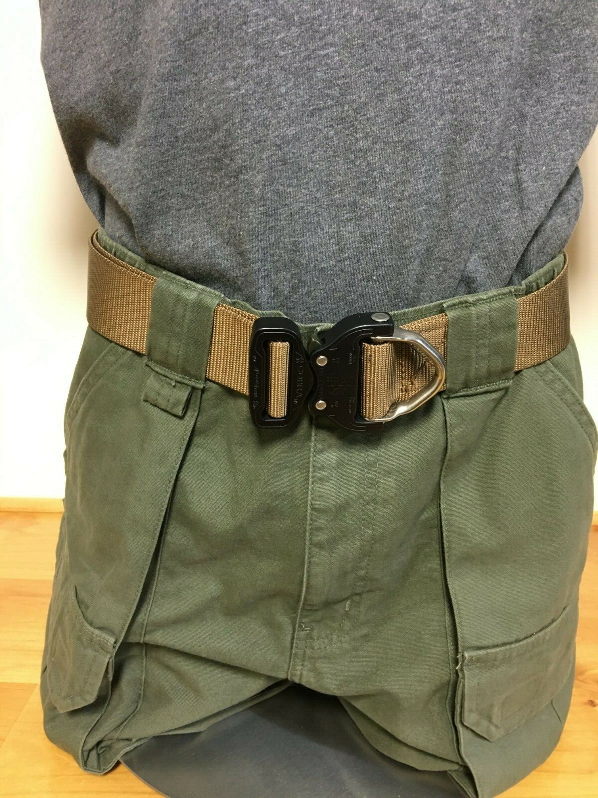 Tactical Riggers Belt Cobra Buckle DRing Coyote HRI Day India