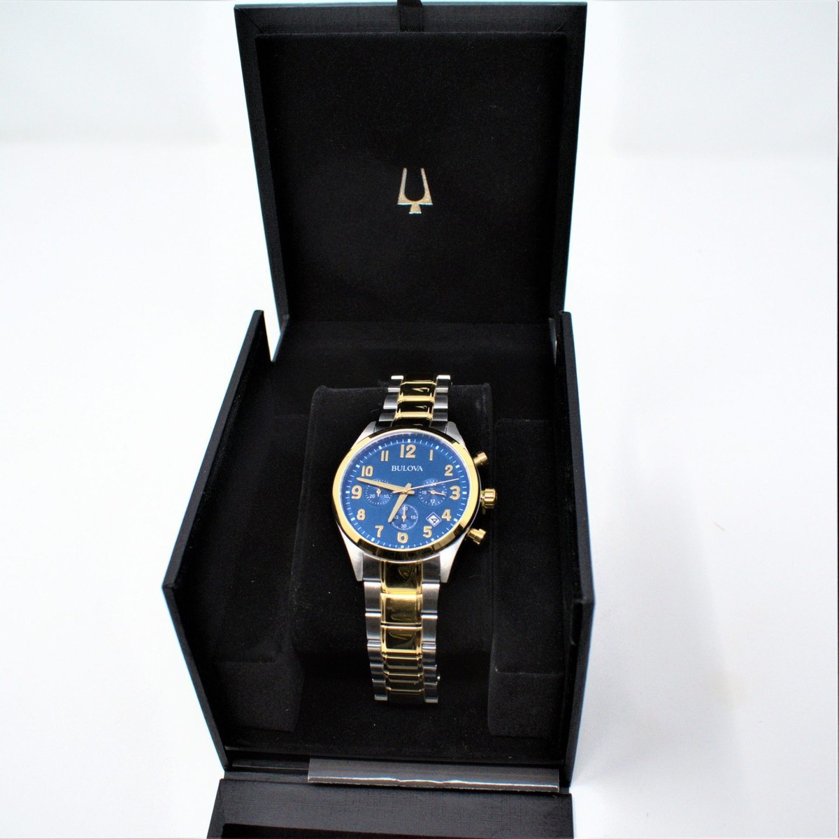 Bulova Men's Quartz Chronograph Two-tone Date Indicator 41mm Bulova Men's Quartz Chronograph Two-tone Date Indicator 41mm