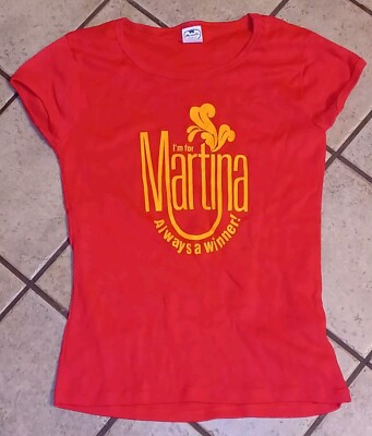 Virginia Slims Tennis Legends Tour T-Shirt I'M FOR MARTINA ALWAYS A WINNER adult