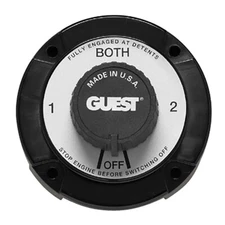 Marinco Guest Marine Boat Battery Switch Selector w/ AFD 4 Position BLACK 2110A