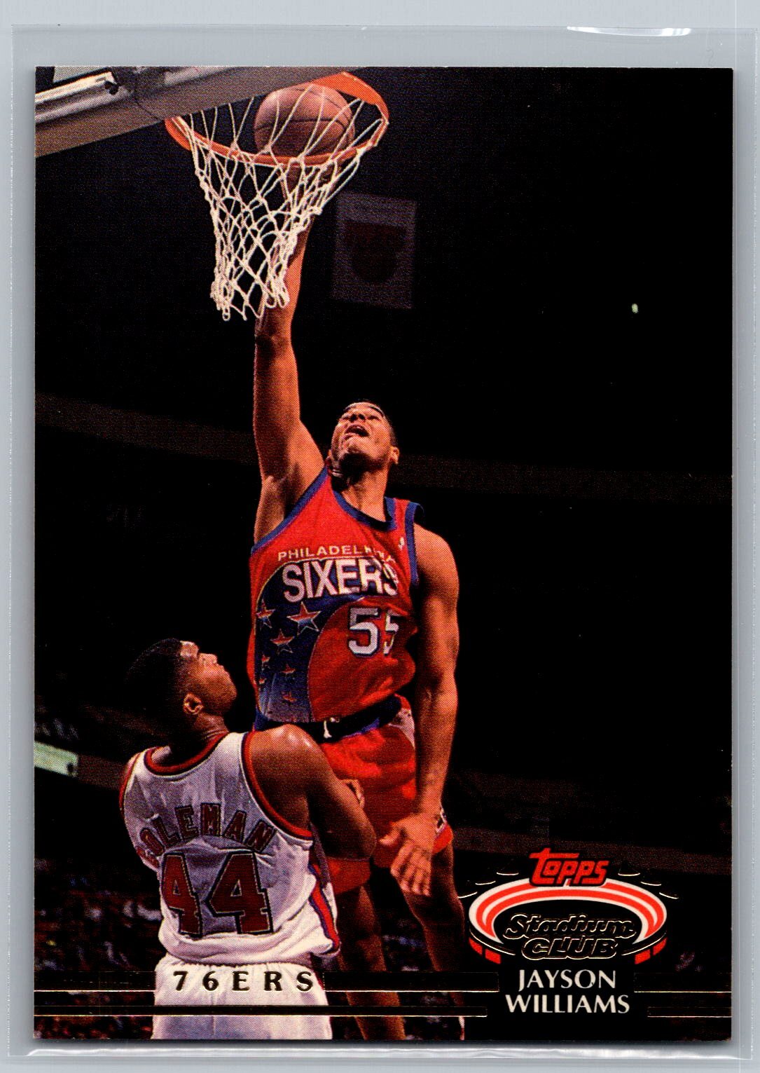 Jayson Williams 1992-93 Stadium Club BASKETBALL #31 Philadelphia 76ers