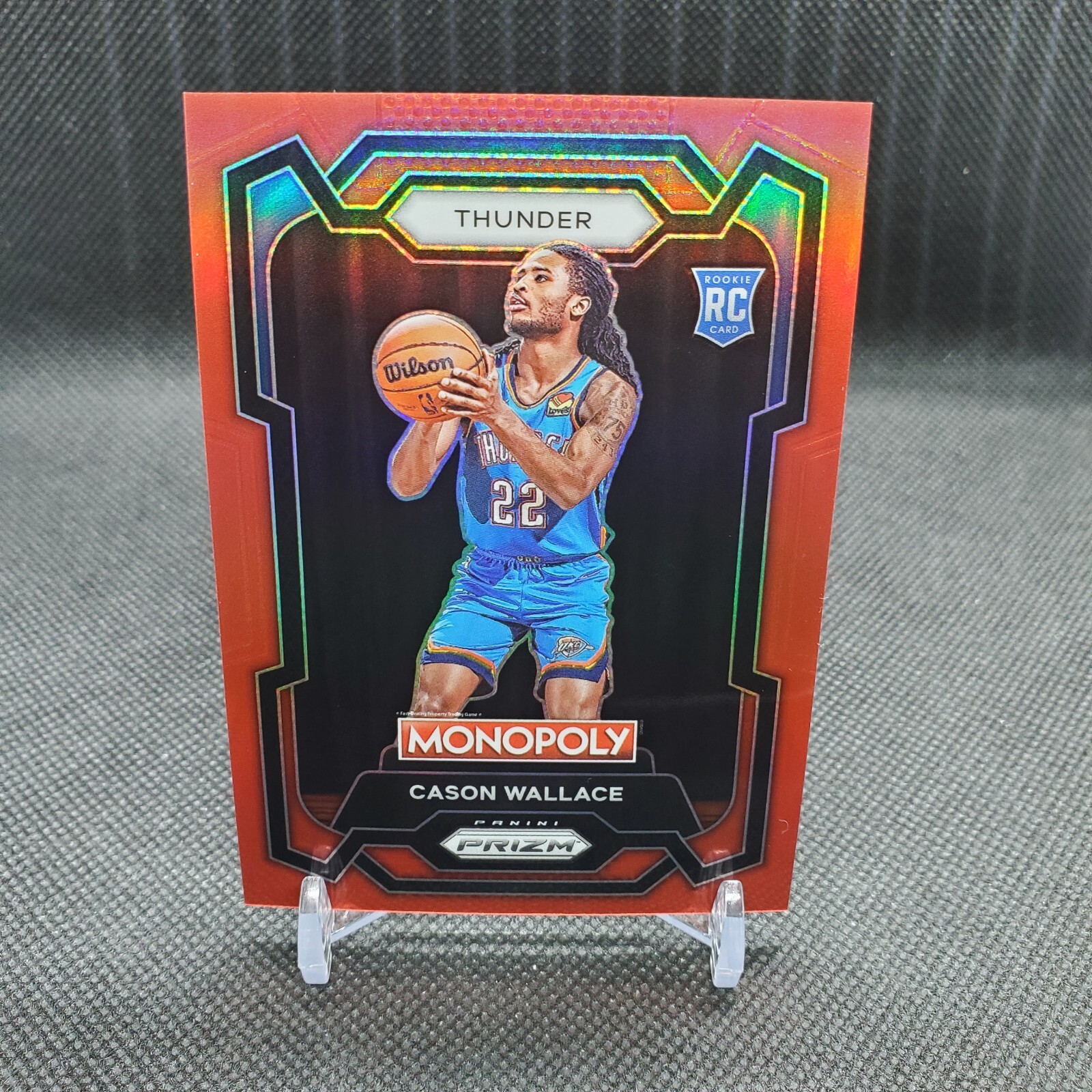 2023-24 Panini Prizm Monopoly Red Prizm SP Rookie Cason Wallace 64/99 Thunder🔥