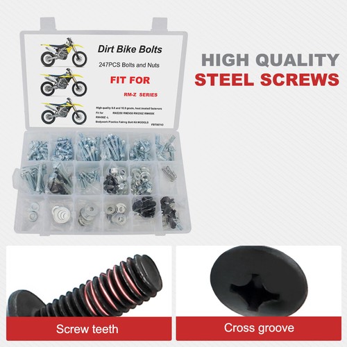 Tornillos de fijación de marco de plástico para carrocería aptos para Suzuki RMZ250 RMZ450 RM250Z - Imagen 3 de 24
