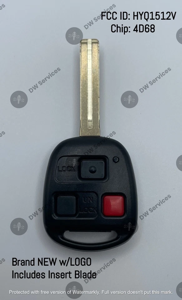 ¡NUEVO! Lexus 3 botones entrada sin llave mando a distancia llavero HYQ1512V /4D68 GX470 LX470 Foto 2 de 4