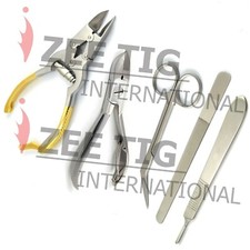 Chiropody Instruments Set Of 5pcs Podiatrist Toenail Clipper Manicure...