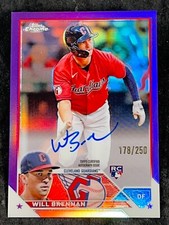 2023 Topps Chrome PURPLE REFRACTOR ROOKIE AUTO Will Brennan 178/250