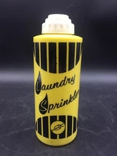 VINTAGE LAUNDRY SPRINKLER BOTTLE PLASTIC YELLOW RETRO Laundry room decor