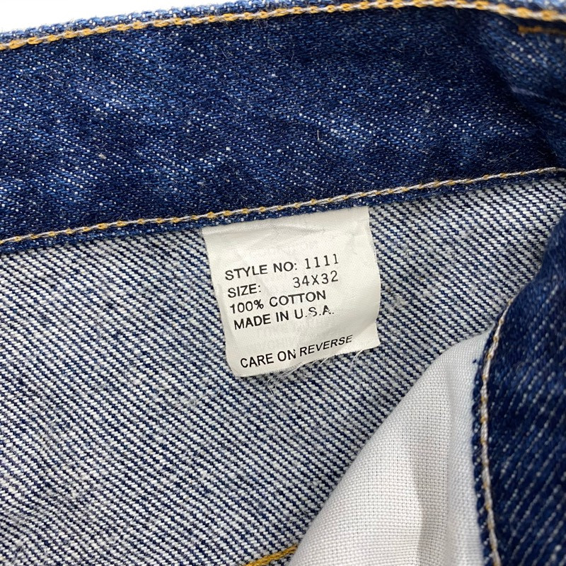 Vtg Wild Ass Carpenter Jeans Mens 34x25.5 Suspender Blue Dark Wash Denim USA