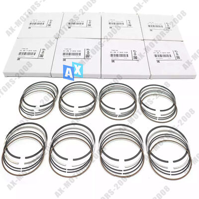 8x Kolbenringsatz Kolbenringe für BMW 5 Limousine (E60) 4.4L 11257514931