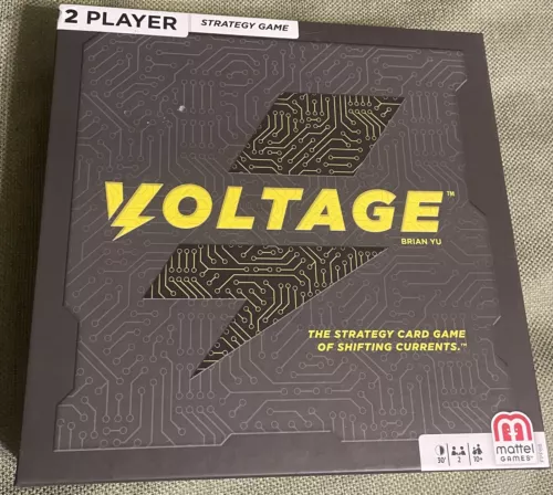 NIB “VOLTAGE” (BRIAN YU) STATEGY CARD GAME board MATTEL NEW sealed COMPLETE NICE