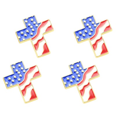 4 Pcs Vereinigten Staaten Revers Pin Usa Flagge Abzeichen Emaille Revers Pin