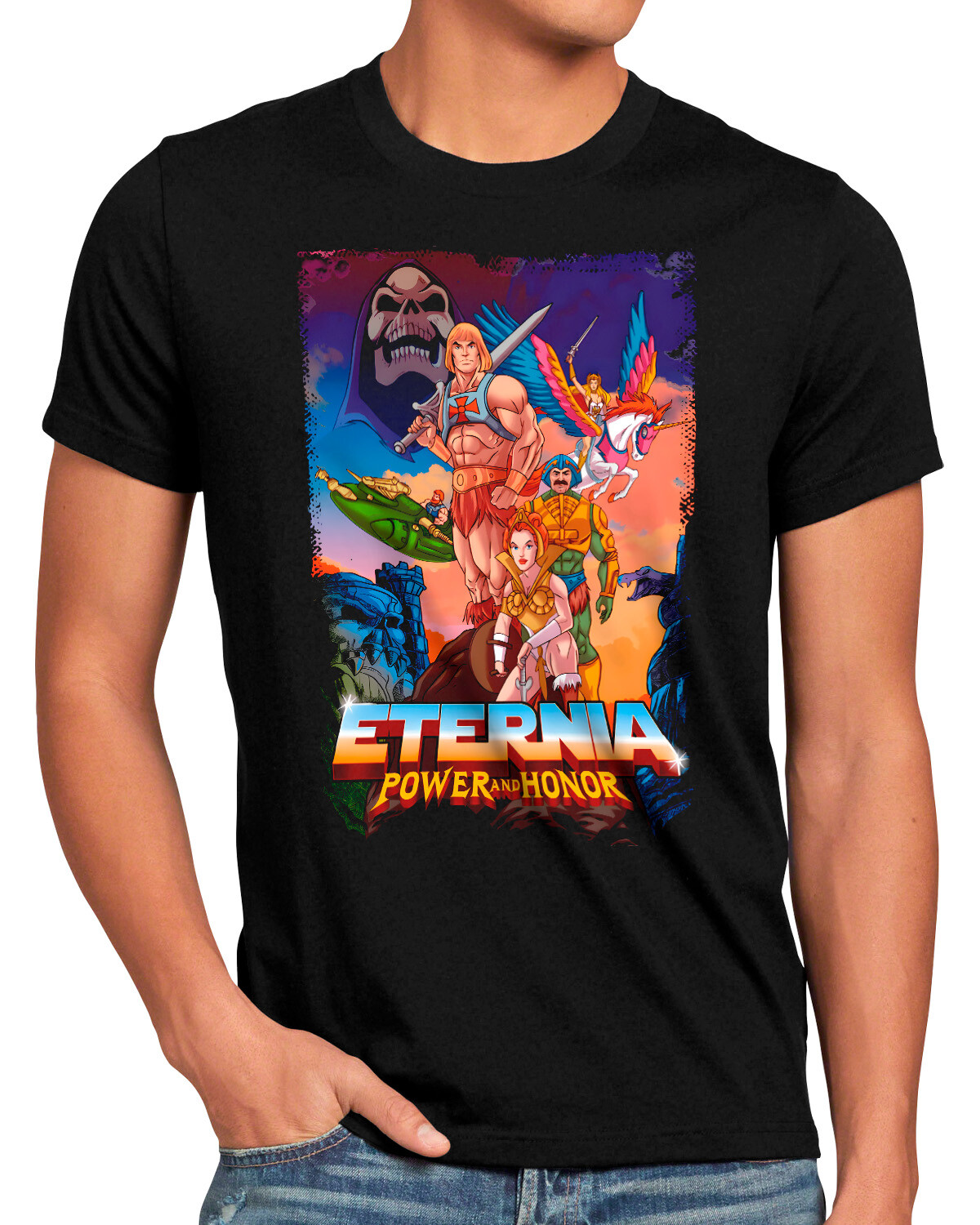 Eternia Legacy Hombre Camiseta He Master Universe Man Anime