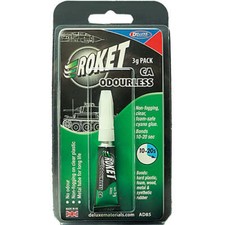 Deluxe Materials Roket Odourless Cyanoacrylate Glue Adhesive AD85